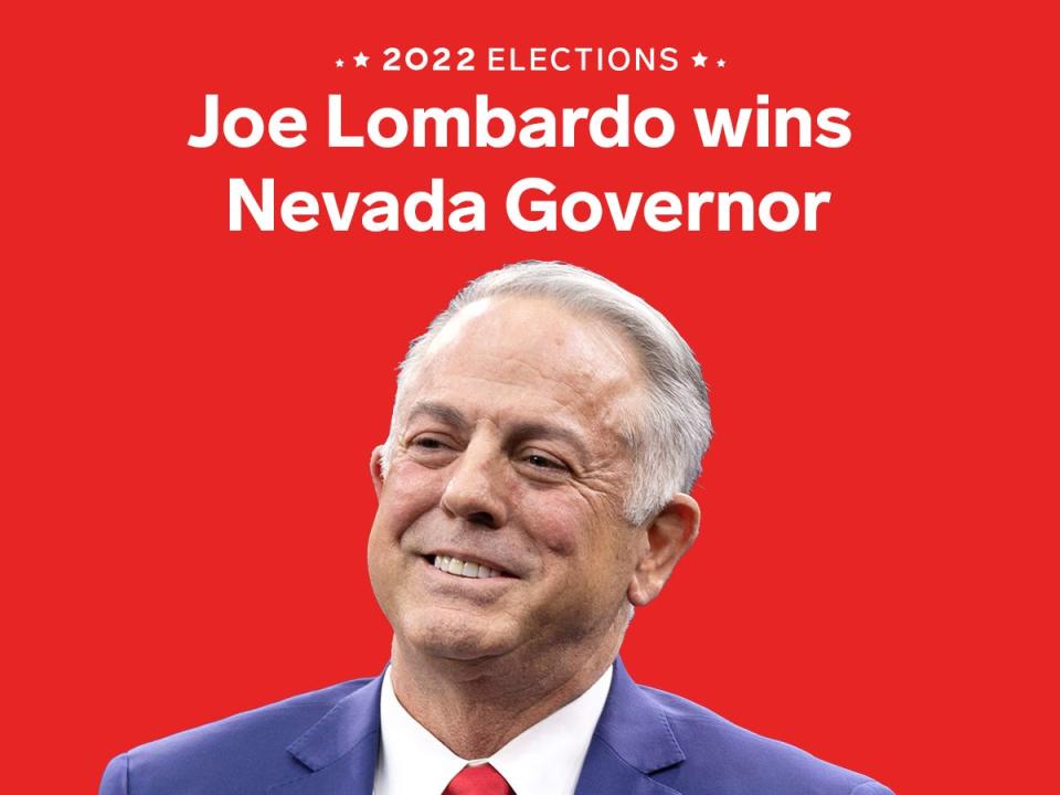 2022 Elections Joe Lombardo wins Nevada Governor