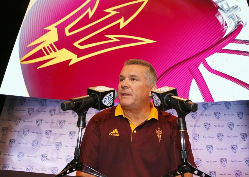 Todd Graham is entering his fifth year at Arizona State. (AP Photo/Reed Saxon)