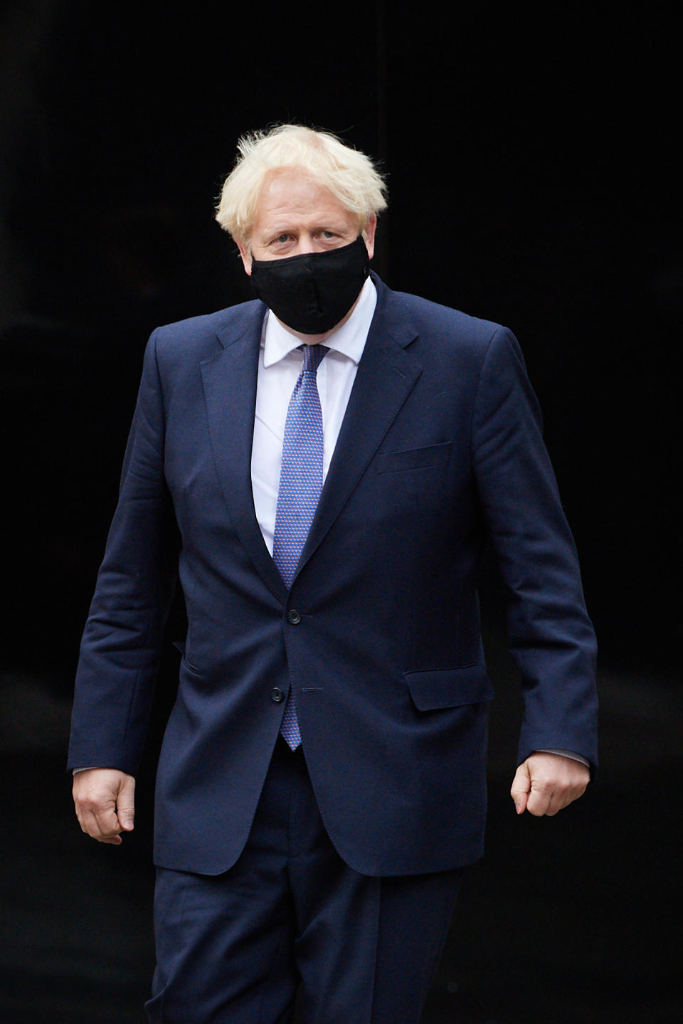 Prime Minister Boris Johnson during a visit to the headquarters of Octopus Energy in London.