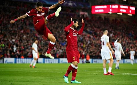 Salah and Firmino - Credit: GETTY IMAGES