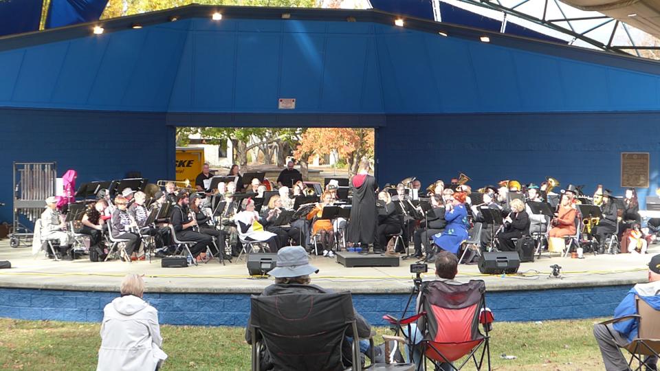The Oak Ridge Community Band performs its Halloween concert Oct. 30 in Bissell Park.