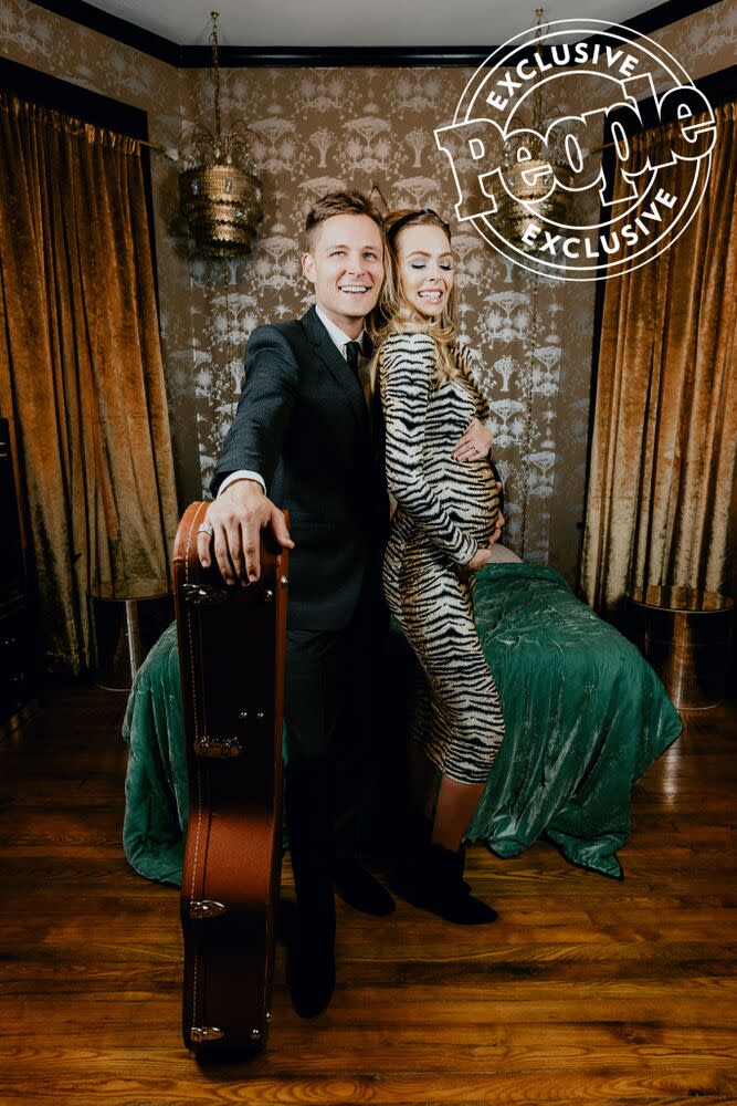 Frankie Ballard and wife Christina | Evan Davies