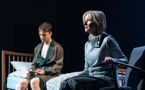 Pitch-perfect: Jane Horrocks and Luke Thallon in Pinter Five - Credit: Marc Brenner