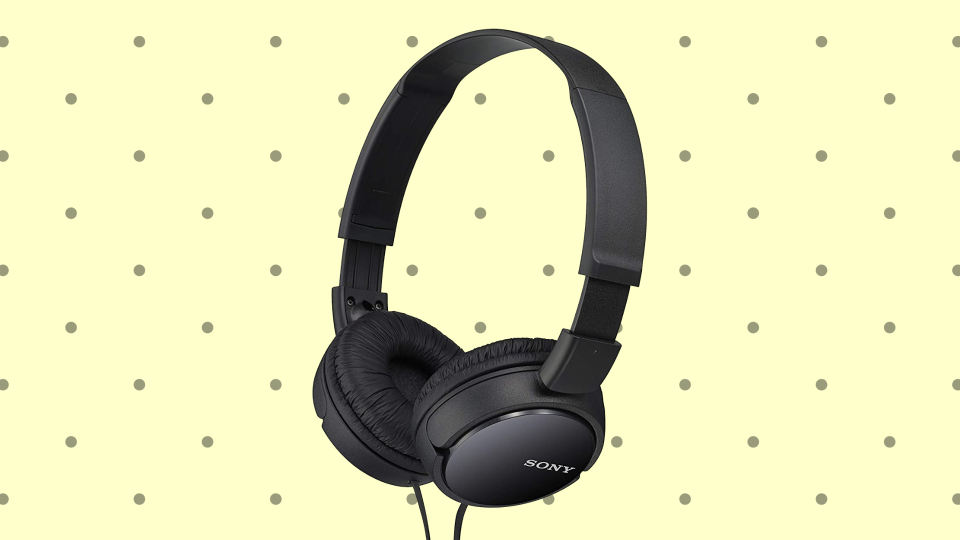 Save 40 percent on these Sony MDRZX110/BLK ZX Series Stereo Headphones. (Photo: Amazon)