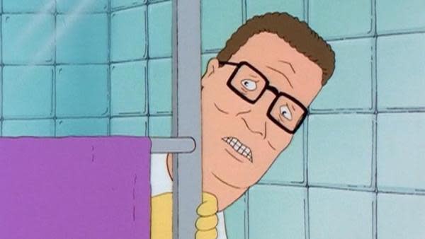 Hank Hill (voiced by Mike Judge) in King of the Hill