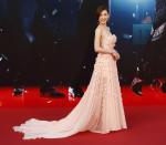 Angel Chiang, nominated for Best New Performer for her role in "A Secret Between Us", poses on the red carpet during the 33rd Hong Kong Film Awards in Hong Kong April 13, 2014. REUTERS/Tyrone Siu (CHINA - Tags: ENTERTAINMENT)