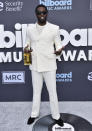 Sean "Diddy" Combs arrives at the Billboard Music Awards on Sunday, May 15, 2022, at the MGM Grand Garden Arena in Las Vegas. (Photo by Jordan Strauss/Invision/AP)