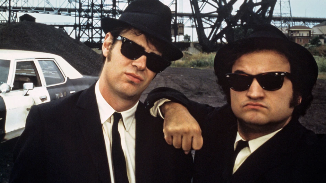  John Belushi and Dan Aykroyd in The Blues Brothers. 