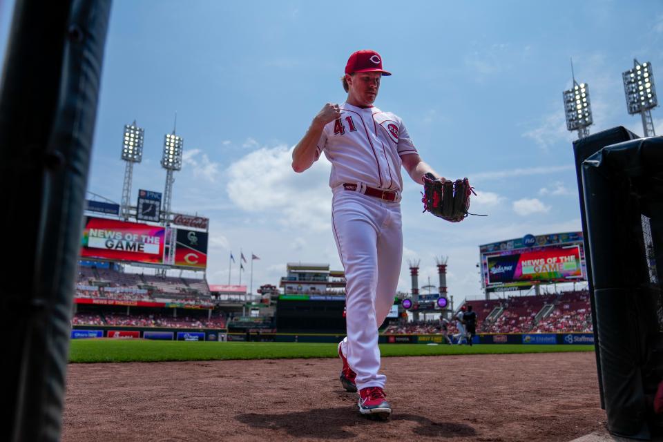 Cincinnati Reds starting pitcher Andrew Abbott has a 1.21 ERA through five big league starts, leading an inconsistent Reds rotation.