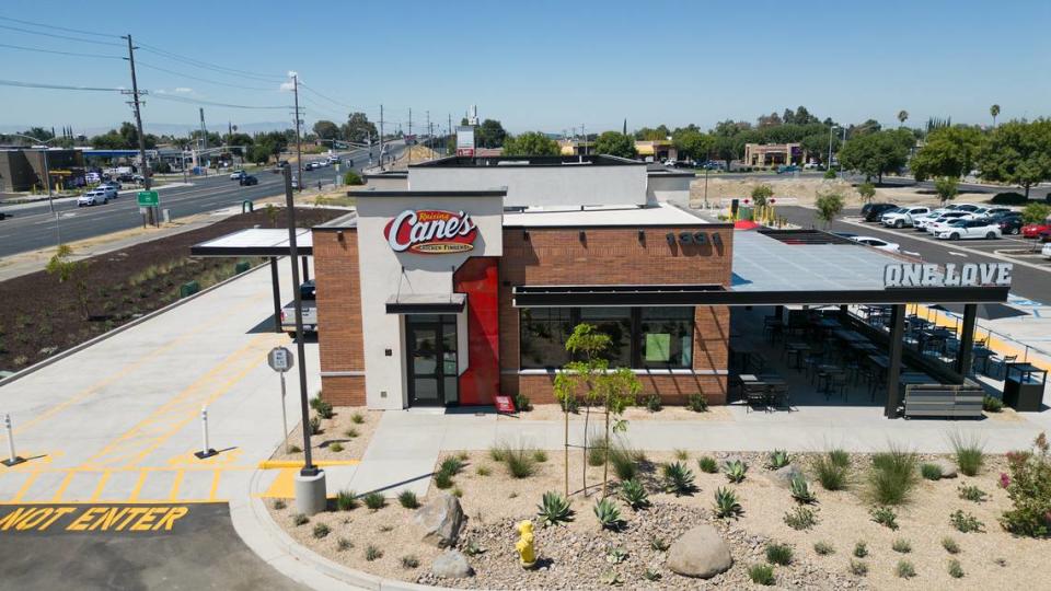 Raising Cane’s restaurant on Hatch Road in Ceres, Calif., Thursday, August 17, 2023.