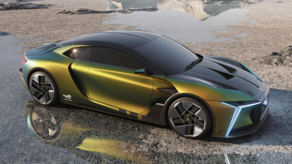 The 815 hp DS E-Tense Performance electric concept car.