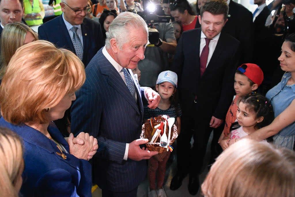 Romania Ukraine Prince Charles (ASSOCIATED PRESS)