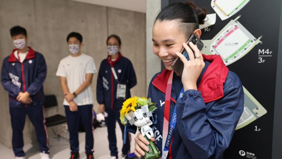 中華隊「世界球后」戴資穎奪下東京奧運羽球女單銀牌。（圖／體育署提供）