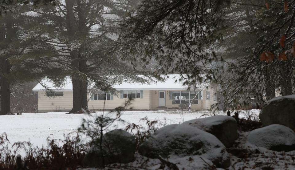 This is the house where Karen Mason's father lived and Karen died, shown Dec. 1, 2021.