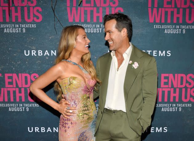 Blake Lively and Ryan Reynolds at the premiere of “It Ends With Us”