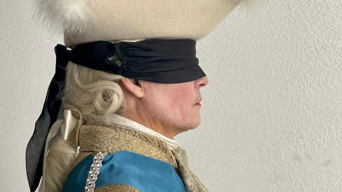 Johnny Depp as King Louis XV in a first look image from Jeanne du Barry. (Why Not Productions)