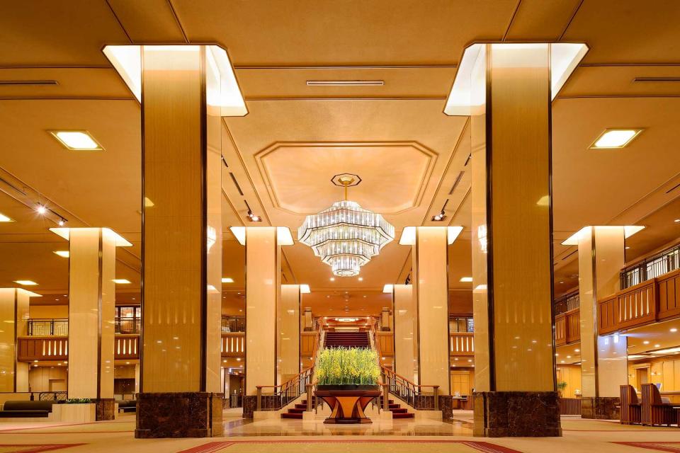 Lobby at the Imperial Hotel Tokyo, voted one of the best hotels in Tokyo