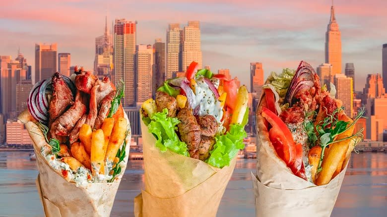 three gyros NYC background