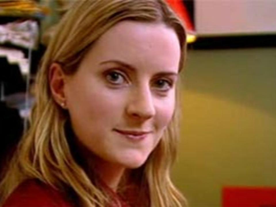 Catherine Shepherd, who played April on ‘Peep Show’, struggled not to laugh during scenes (Channel 4)