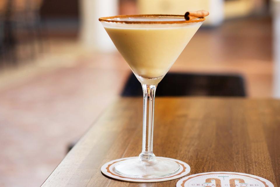 Rock around the holiday tree with one or two (or heck it's the holidays, maybe three) of City Cellar's Eggnog Martini this year.