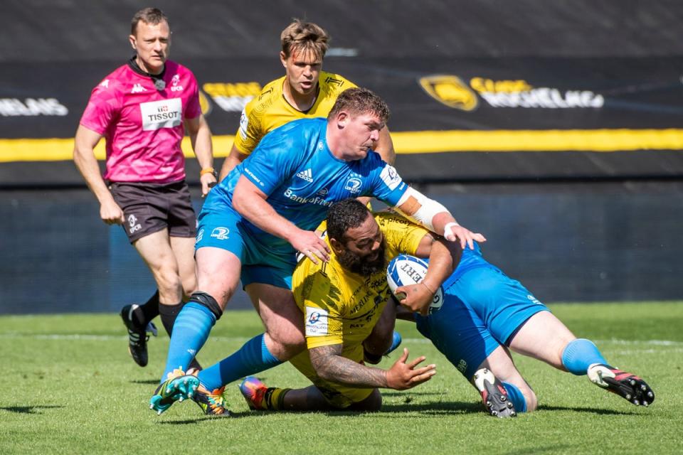 Leinster meet La Rochelle in the Champions Cup final  (AFP via Getty Images)