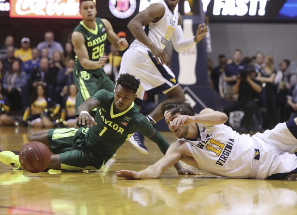 Baylor's first game as No. 1 was a challenging one at West Virginia (AP).