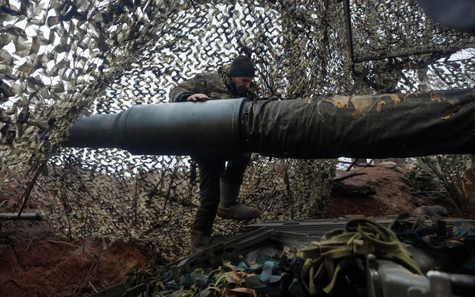 The howitzer is operated by the 12th Special Forces Brigade Azov