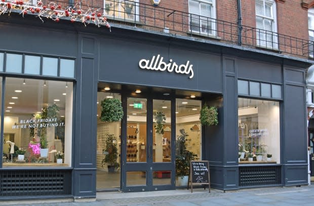 An Allbirds store in London. 