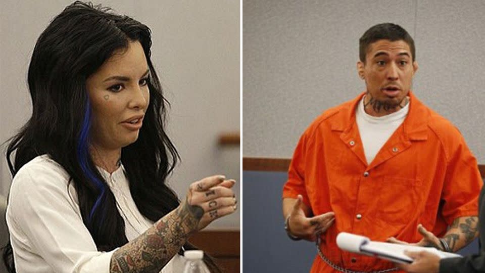 Jonathan 'War Machine' Koppenhaver stands accused of attempting to murder his former girlfriend Christy Mack. Source: AP