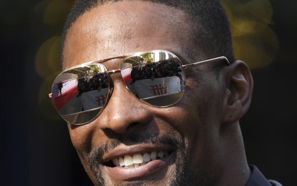 Former Miami Heat star Chris Bosh is open to an NBA return amid health concerns. (AP)