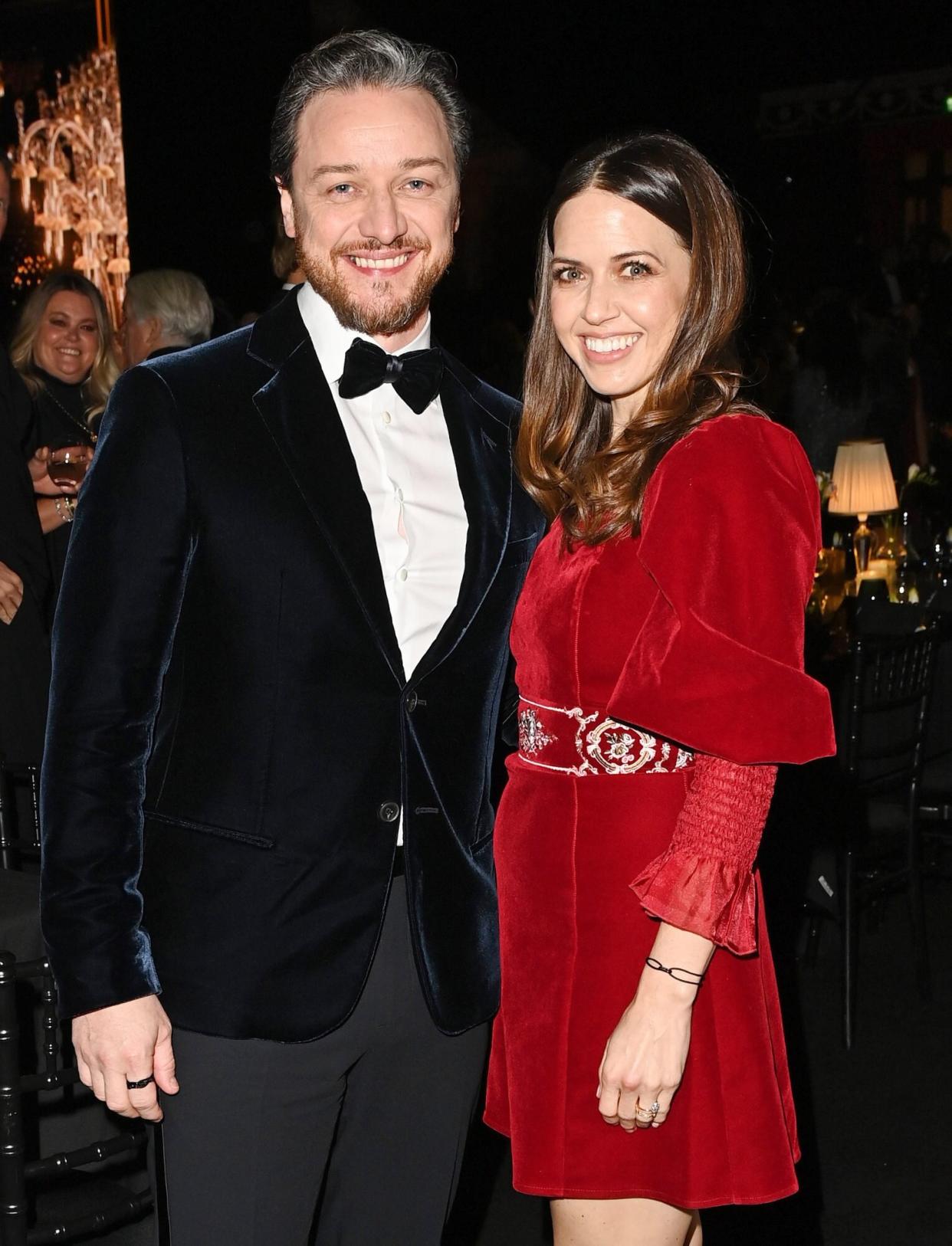 LONDON, ENGLAND - NOVEMBER 29: James McAvoy and Lisa Liberati attend The Fashion Awards 2021 at Royal Albert Hall on November 29, 2021