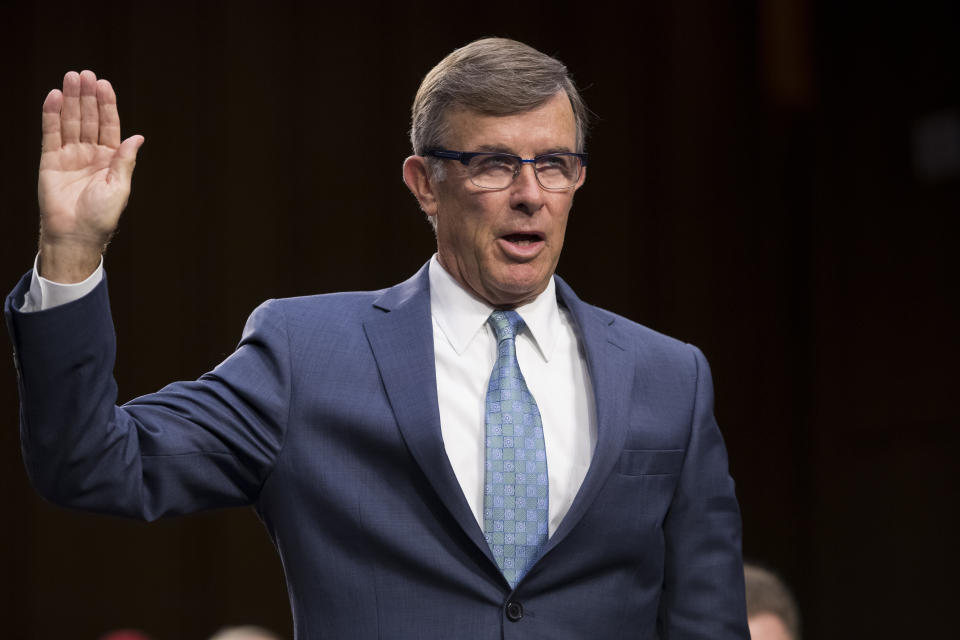  Joseph Maguire, now the acting director of national intelligence, appears before the Senate Intelligence Committee to be confirmed to run the National Counterterrorism Center, on Capitol Hill in Washington last year. (Photo: J. Scott Applewhite/AP)