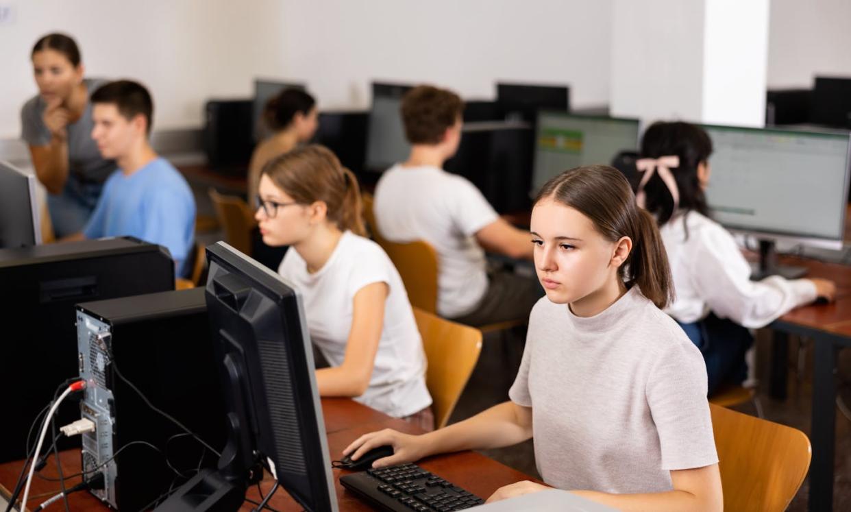 <a href="https://www.shutterstock.com/es/image-photo/teenager-girl-using-computer-during-sciene-2394168899" rel="nofollow noopener" target="_blank" data-ylk="slk:BearFotos/Shutterstock;elm:context_link;itc:0;sec:content-canvas" class="link ">BearFotos/Shutterstock</a>