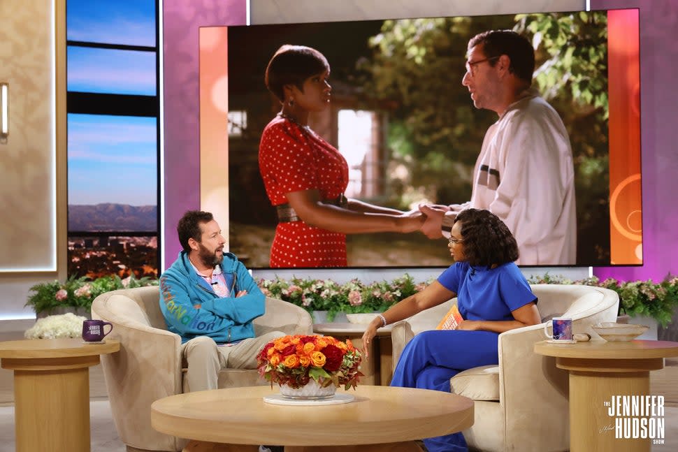 Adam Sandler and Jennifer Hudson