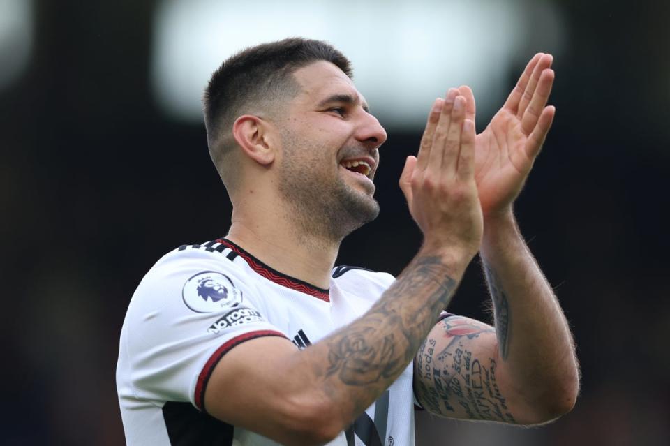 Aleksandar Mitrovic hopes to leave Fulham for Al-Hilal before the end of the transfer window, but Marco Silva insists he is yet to be told a bid has been accepted. (Getty Images)