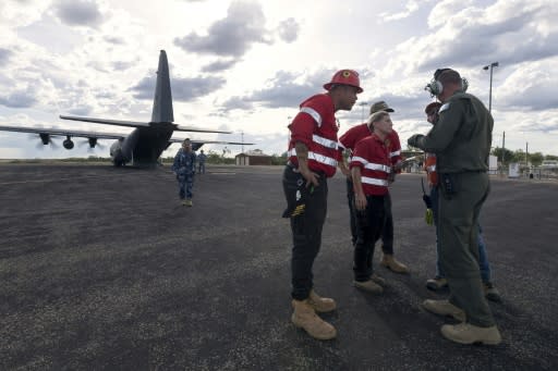 Even though the military evacuated most of the communities in the path of the cyclone, a handful of residents stayed behind