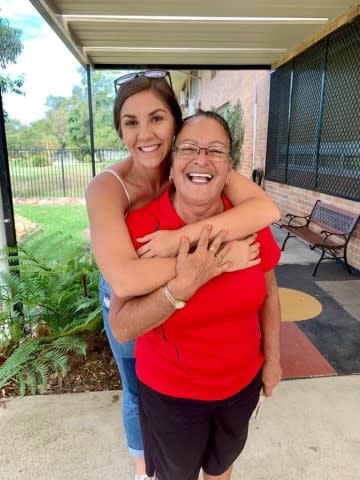 Shahni Wellington with her Aunty Lesley