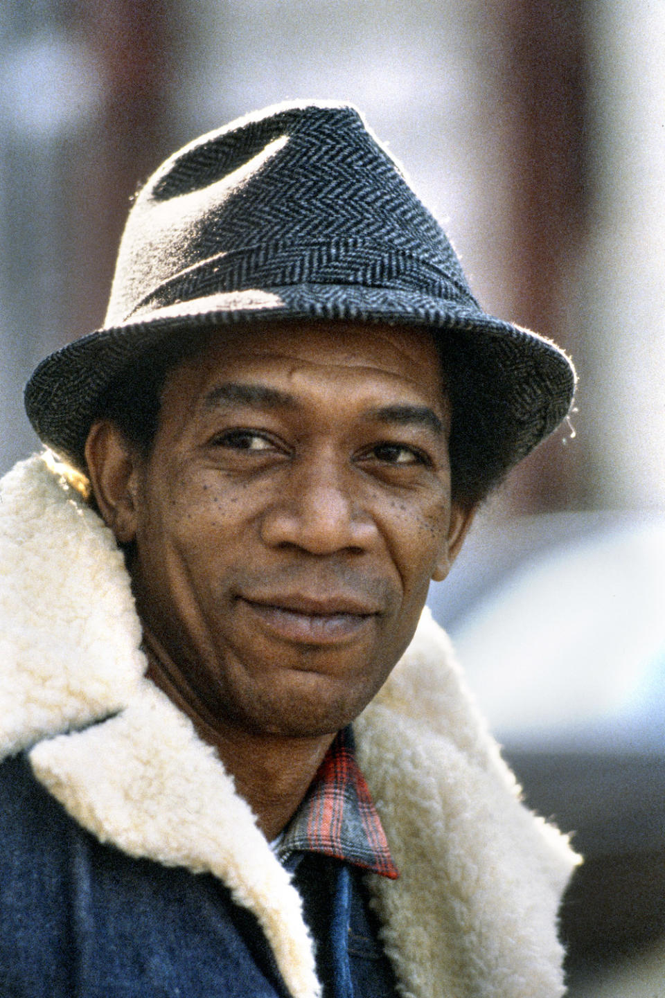 closeup of a young Morgan Freeman