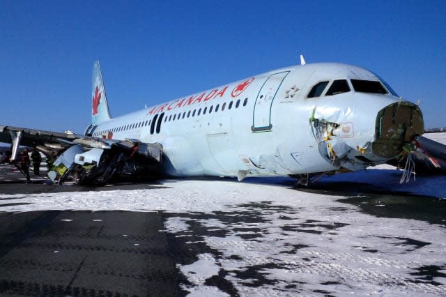 APTOPIX Canada-Plane Leaves Runway