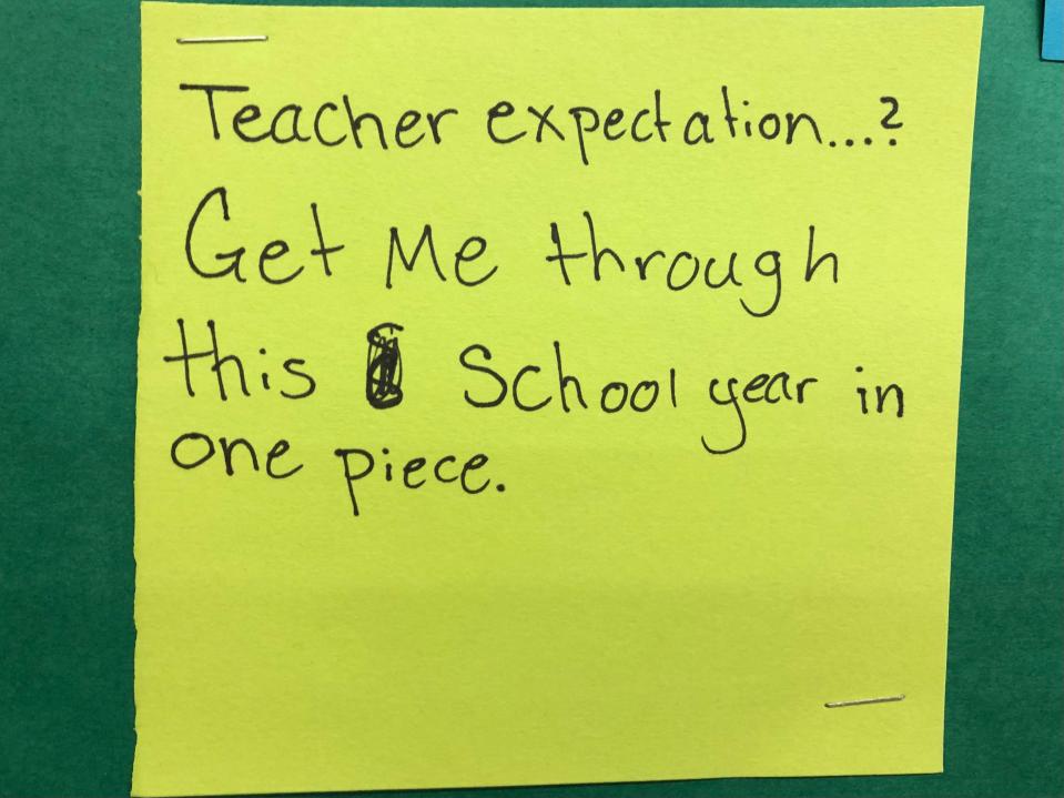In a 10th grade classroom at James Madison Academic Campus in Milwaukee last year, a bulletin board displayed cards written by students about their expectations of their teacher and themselves. They wrote the notes at the beginning of the school year in an exercise aiming to build the student-teacher relationship and create a sense of belonging in the classroom.