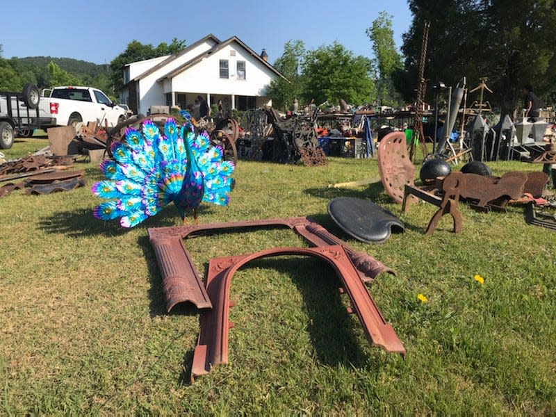 Some vendors set up early for the U.S. 11 Antique Alley yard sale in Reece City. Artists, crafters, traders and junkers from Alabama and surrounding states come out for the four-day event, starting Thursday. The 502-mile sale route stretches from Meridian, MS to Britsol, VA.