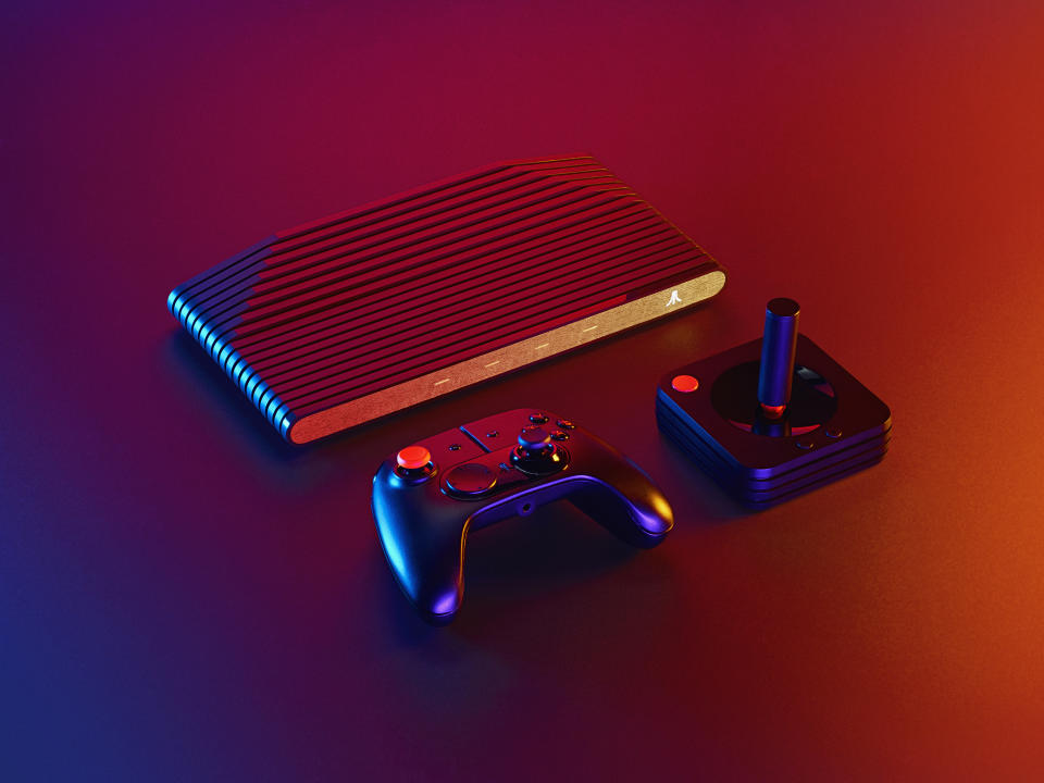 Atari VCS console bundle with controller and joystick. (via Atari)