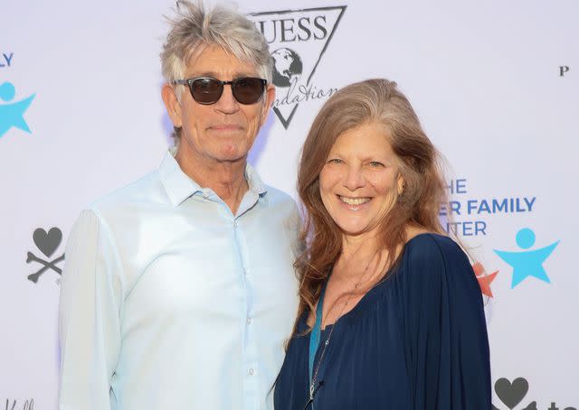 <p>Paul Archuleta/Getty</p> Eric Roberts and Eliza Roberts in 2023