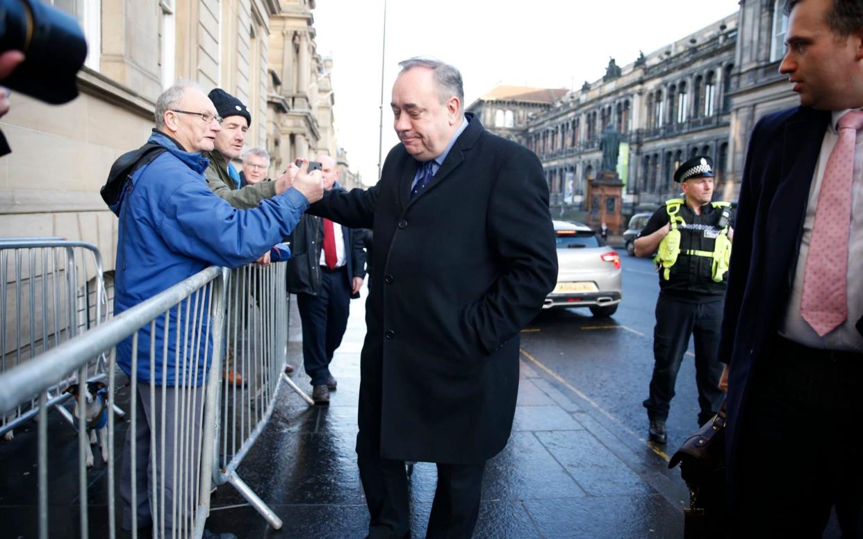 Alex Salmond arrives at Edinburgh Sheriff Court  - Getty Images Europe