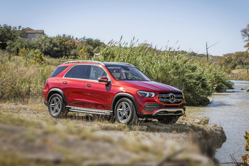 This photo provided by Mercedes-Benz shows the 2022 Mercedes-Benz GLE, one of the best midsize luxury SUVs on the market today. (Courtesy of Mercedes-Benz USA via AP)