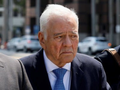 Bolivia's former President Gonzalo Sanchez de Lozada is seen as he leaves a federal courtroom in Fort Lauderdale in Florida, U.S., March 20, 2018. REUTERS/Noah Friedman Rudovsky