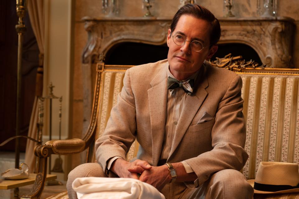 Kyle MacLachlan plays a mysterious doctor Karlock in "Capone."