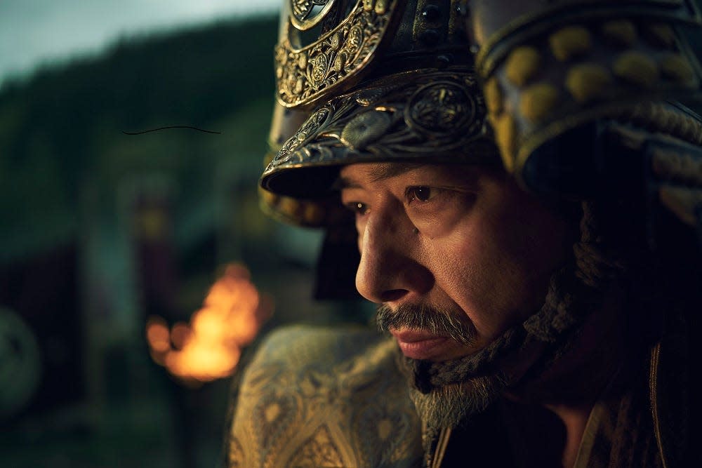 Lord Yoshii Toranaga (Hiroyuki Sanada) in FX's "Shogun." Sanada served as producer for the first time in the 10-part series.