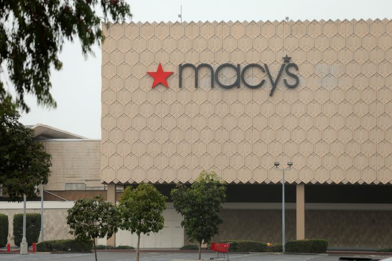 One of the 68 Macy's Inc stores the company plans to close is shown at the Mission Valley Center mall in San Diego, California