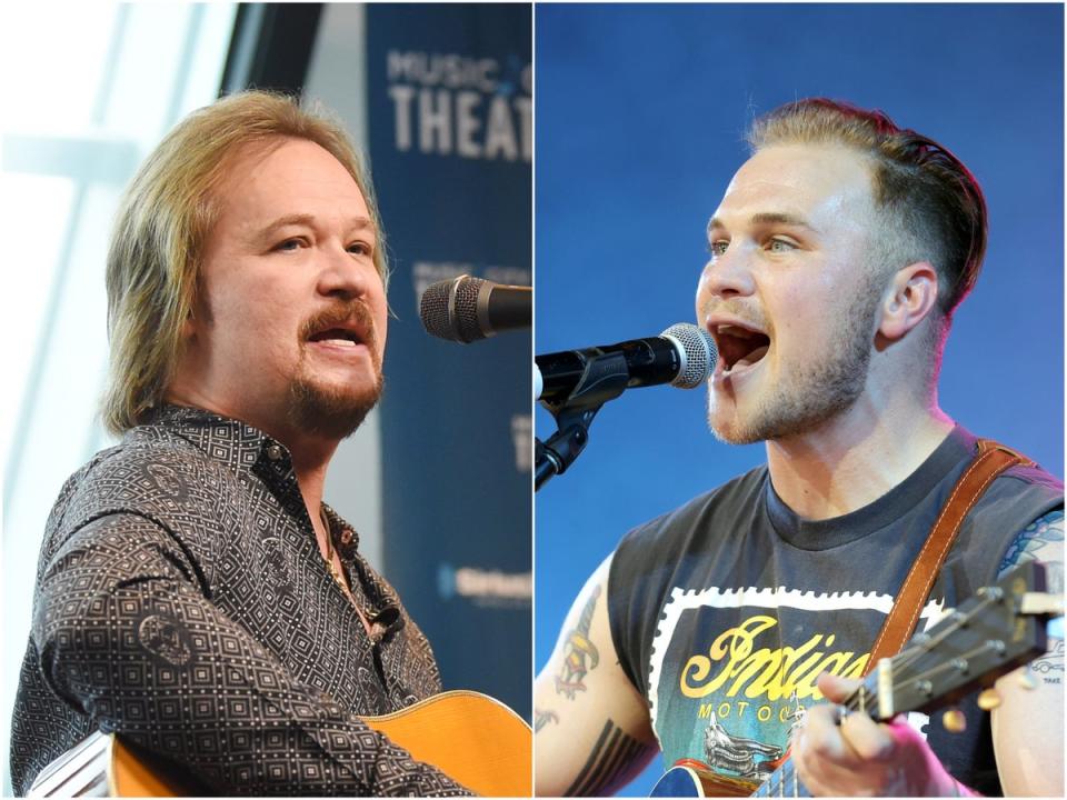 Travis Tritt (left) and Zach Bryan (Getty Images)